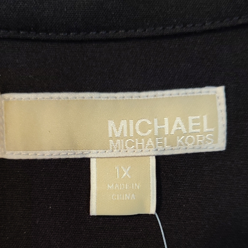 Michael Kors Navy Belted Dress - Picture 2 of 4